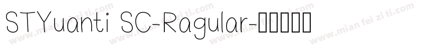 STYuanti SC-Ragular字体转换